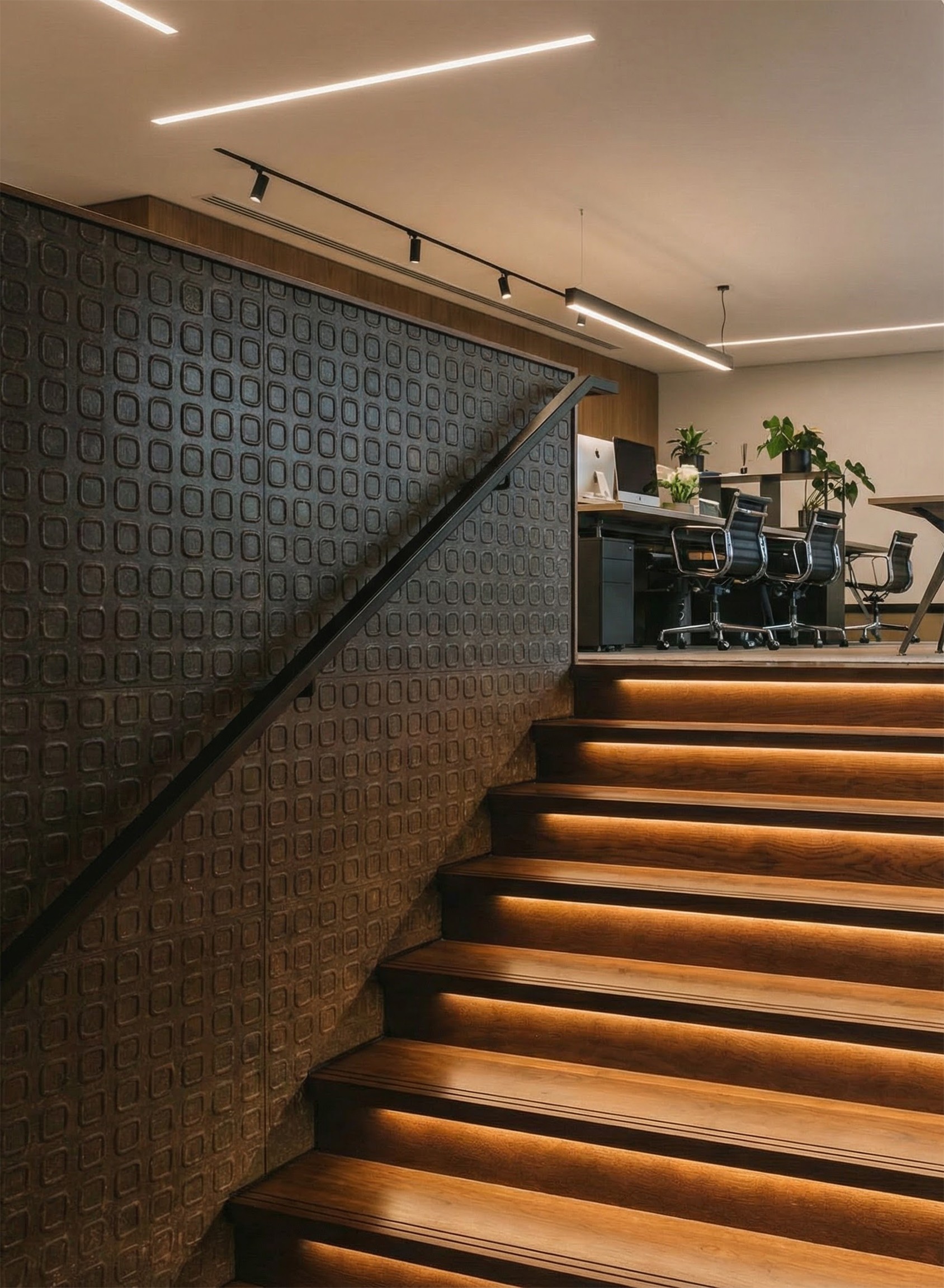 Di Canapa — a hemp acoustic panel, its pressed square relief catching raking light.